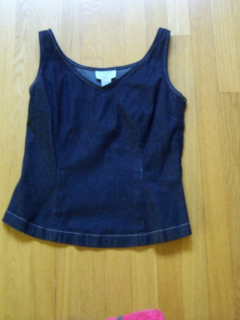 Stretch Denim Top by Ann Taylor Size 4 with Flattering Princess Seams